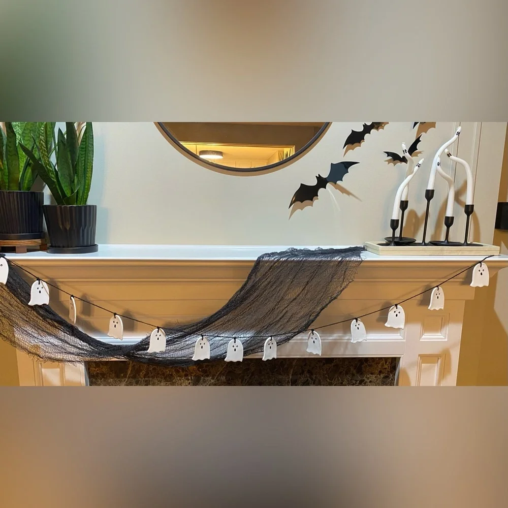 Handmade ghost garland